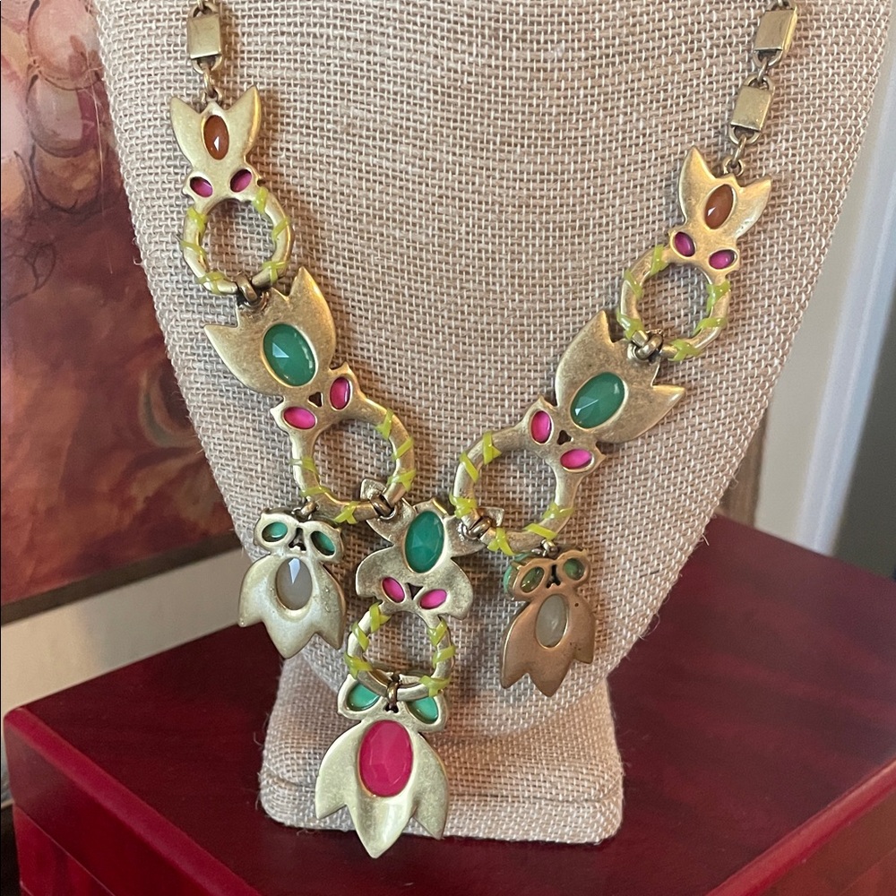 Stella & Dot Multicolor Floral Necklace - Picture 9 of 9